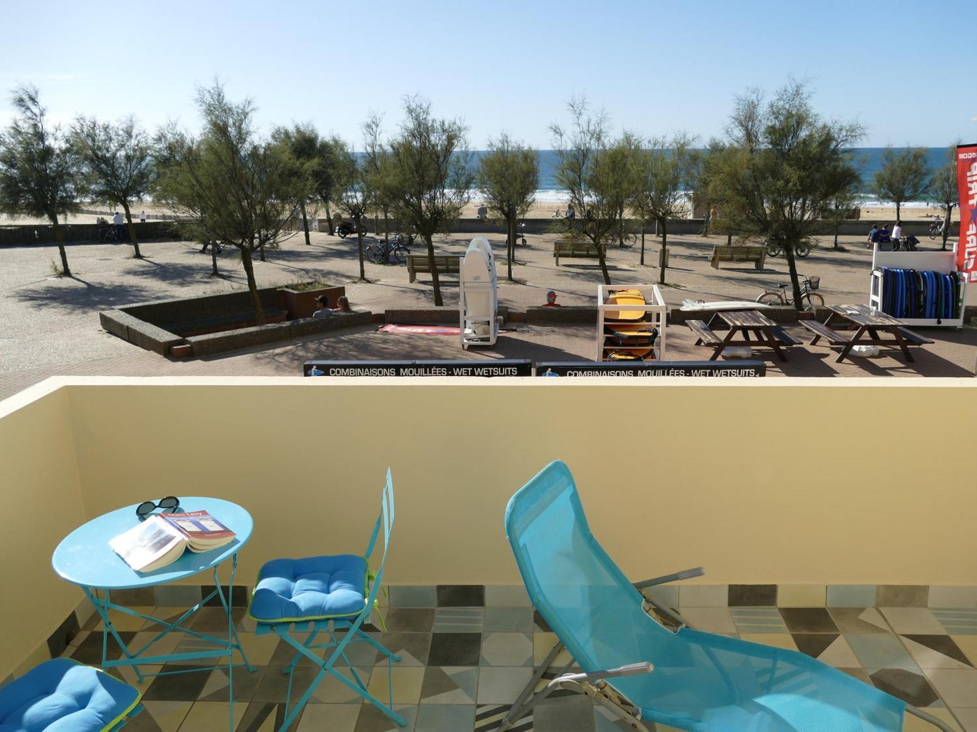 La Dune D'Or - Vue Mer, Studio Face A La Plage Avec Terrasse Soorts-Hossegor Eksteriør billede