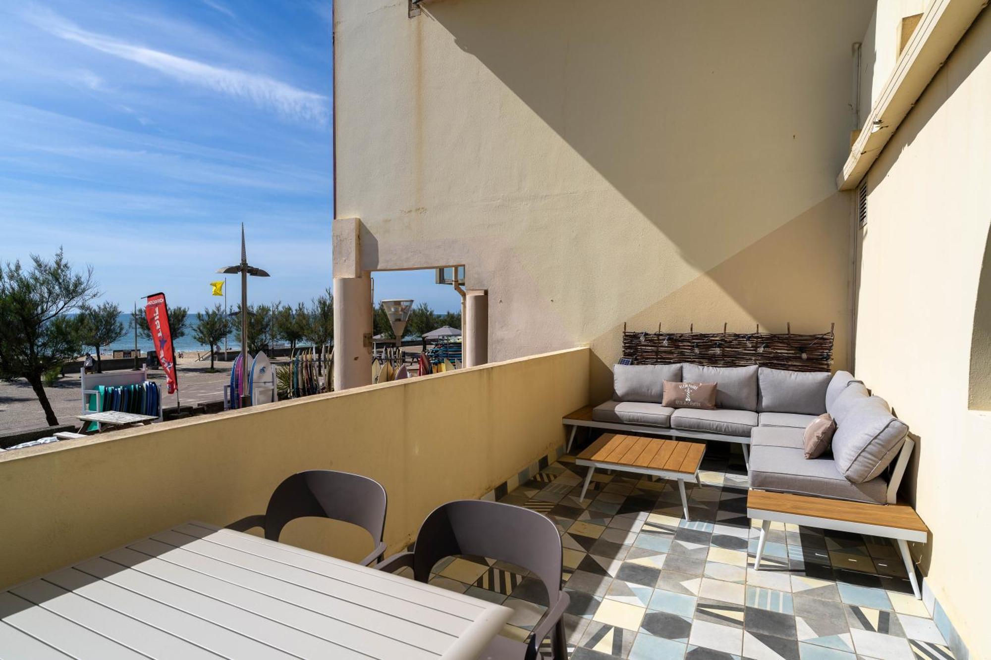 La Dune D'Or - Vue Mer, Studio Face A La Plage Avec Terrasse Soorts-Hossegor Eksteriør billede